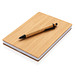 XD COLLECTION Bambus Notizbuch & Stift A5, braun