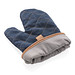 XD COLLECTION Canvas Ofenhandschuh Deluxe, blau