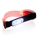 XD COLLECTION Sicherheitsband mit LED, rot/schwarz