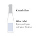 Secco d Italia - Wine Label, inkl. Druck, 0,75 l Glasflasche