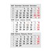 3-Monats-Ersatzkalendarium, grau/blau, 2-Jahre, 2027/2028