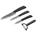 Keramik-Messerset 4-tlg., dunkle Klingen