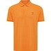 Iqoniq Yosemite Piqué-Poloshirt aus recycelter Baumwolle, orange, S