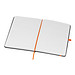 A5 Notizbuch mit farbiger Gravur , orange