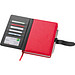 A5 Notizbuch mit Visitenkartenmappe, rot