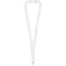 Addie Sublimation Lanyard mit Sicherheitsverschluss, weiss, 15mm