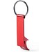 Alu-Schlüsselanhänger mit Flaschenöffner Mixe, Rot