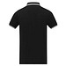 Amarago Polo mit abgesetztem Rand für Herren, schwarz, 3XL