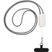 Anser Smartphone Lanyard aus recyceltem Kunststoff mit 27 W 5-in-1 integriertem Kabel, weiss