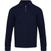 Apollo 245 g/m² Langarm Poloshirt Unisex mit Reißverschluss, navy, 3XS