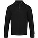 Apollo 245 g/m² Langarm Poloshirt Unisex mit Reißverschluss, schwarz, 3XS