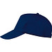 AZO-freie 5 Panel Baumwoll-Baseball-Cap, dunkelblau