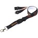 Balta Sublimation Lanyard mit Schnapp- und Sicherheitsverschluss, schwarz, 20mm