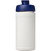 Baseline® Plus 500 ml Sportflasche mit Klappdeckel, weiß/blau