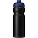 Baseline® Plus 650 ml Sportflasche mit Klappdeckel, schwarz/blau