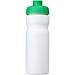 Baseline® Plus 650 ml Sportflasche mit Klappdeckel, weiß/grün