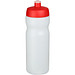 Baseline® Plus 650 ml Sportflasche, rot, transparent weiß