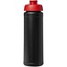 Baseline® Plus 750 ml Flasche mit Klappdeckel, schwarz/rot