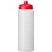 Baseline® Plus grip 750 ml Sportflasche mit Sportdeckel, transparent/rot