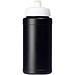 Baseline Recycelte Sportflasche, 500 ml, schwarz/schwarz