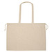 Bio Baumwolltasche (GOTS) mit Verschluss , beige