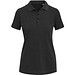 Calgary Poloshirt für Damen im Washed Look, 200 g/m2, schwarz, S