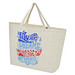 Cannes 200 g/m² Shopper Tragetasche aus recyceltem Material 10L, natur