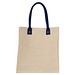 Canvas Shopper mit langen Henkeln, dunkelblau