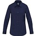 Carnelian 133 g/m² Popeline Bluse, marineblau, XXL