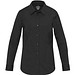 Carnelian 133 g/m² Popeline Bluse, schwarz, XXL