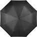 CIMONE. Faltbarer Regenschirm aus recyceltem Polyester (100% rPET) 190T Pongé mit automatischer Öffnung, Schwarz