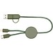 Citala 30 cm 5-in-1 Kabel aus recyceltem Kunststoff für Datenübertragung und 27W Schnellladung, heather grün
