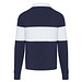 Clyde Rugby Polo Sweatshirt Unisex, navy / weiß, 2XL