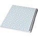 Desk-Mate® A4 Notizbuch mit Spiralbindung, weiß/schwarz, 80 pages