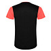 Detroit T-Shirt Unisex aus recyceltem Material, Fluor Coral / schwarz, M