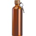 Edelstahltrinkflasche mit Karabiner, 750ml, orange