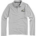 ELEVATE Herren Langarm Poloshirt Oakville, grau meliert, XL