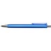 Feld RCS recycelter Kugelschreiber mit Metallic-Finish (schwarze Mine), royalblau