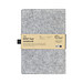 rPET Filz-Notizbuch "Felty" A5, Grau