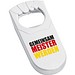 Flaschenöffner Fan-Edition mit WM-Motiv Meister plus Logofläche