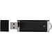 Flat USB-Stick, schwarz, 1GB
