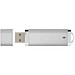 Flat USB-Stick, silber, 1GB