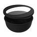 Food-Bowl ToGo, 1,0 l, schlichtes schwarz/transparent