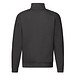 FRUIT OF THE LOOM® Unisex Sweatshirt Zip-Neck, schwarz, S