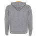 Fuji Kaputzensweatjacke Unisex, heather grau / Fluor Orange, XL