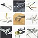 Geschenkartikel: ROMINOX® Key Tool Airplane / Flugzeug (19 Funktionen) im Motiv-Mäppchen Große Helden, silber
