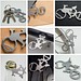 Geschenkartikel: ROMINOX® Key Tool Bicycle / Fahrrad (19 Funktionen) im Motiv-Mäppchen Große Helden, silber