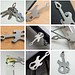 Geschenkartikel: ROMINOX® Key Tool Guitar / Gitarre (19 Funktionen) im Motiv-Mäppchen Danke, silber