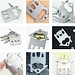 Geschenkartikel: ROMINOX® Key Tool House / Haus (21 Funktionen) im Motiv-Mäppchen Werkzeug, silber