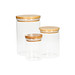 Glasbehälter Bamboo, 0,65 l, transparent